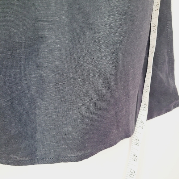 Lioness Halter Dress Linen Black Small GIZA Maxi Side Zipper Vaca Travel Resort - Picture 7 of 14